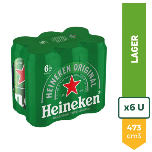 Heineken lata - 473 ml